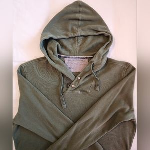 Men's Banana Republic Sage Green Knit Hoodie Sweater in size XL